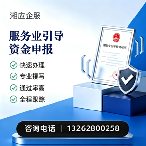 保定服务业引导资金申报服务