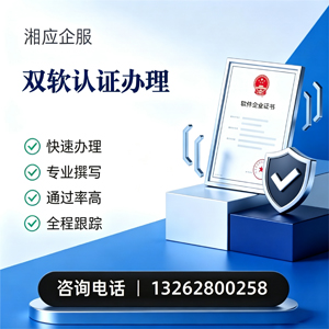 保定双软认证申报服务