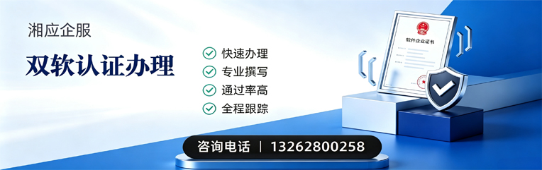 保定双软认证申报服务